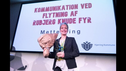 Årets vinder af Marenprisen: Mette Ring fra Hjørring Kommune for “Kommunikation ved flytning af Rubjerg Knude Fyr